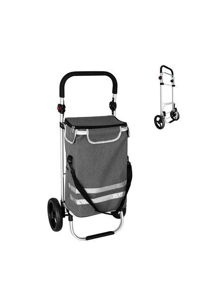 Relaxdays Cărucior de cumpărături, 45 l, 35 kg, 104x49x38 cm, multicolor