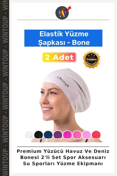 Wintoup Set de 2 bonete pentru piscină și mare – Îmbrăcăminte sport – Pregăti...