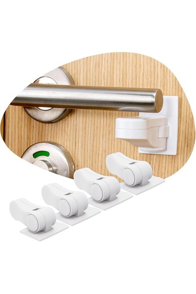 LinJie Child Safety Door Handle Lock, 4-piece set Baby Proofing Door Handle L...