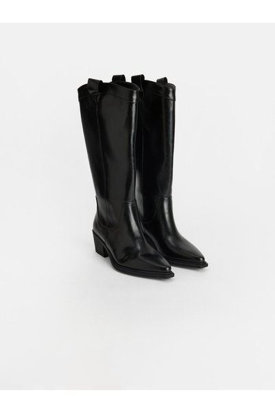 LC Waikiki Two Mt Shop Quality Lcw Steps Black Women's Boots