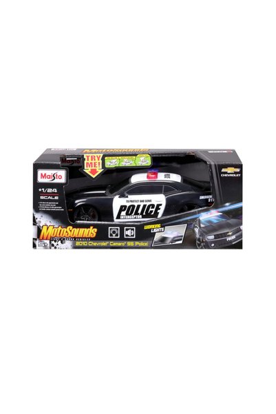 Maisto motosounds masinuta chevrolet camaro ss 2010 de politie cu sunete si l...
