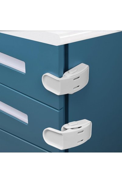 NALACAL 4 Pack Drawer Locks Baby Proofing, Child Proof Cabinet Locks Baby Saf...
