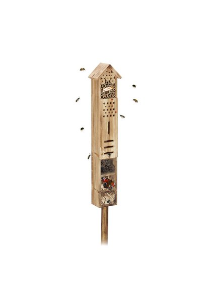 Relaxdays Hotel pentru insecte de la Relaxdays, lemn, fluture, maro deschis, ...