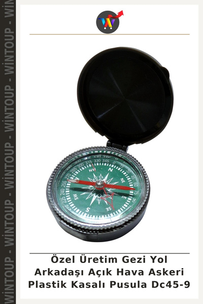 Wintoup Custom-Made Travel Companion Outdoor Military Plastic-Cased Compass D...