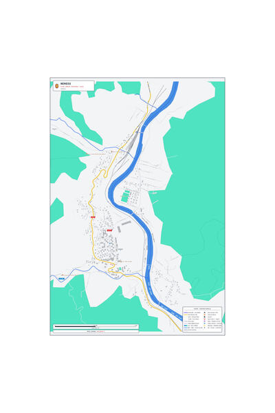 OEM Harta decorativa pentru perete Nehoiu, Stil Modern, 70x100 cm, PVC rezist...