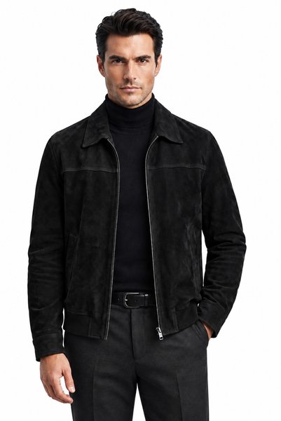DESAR MEN'S SUEDE LEATHER JACKET – CLASSIC AND STYLISH DESIGN