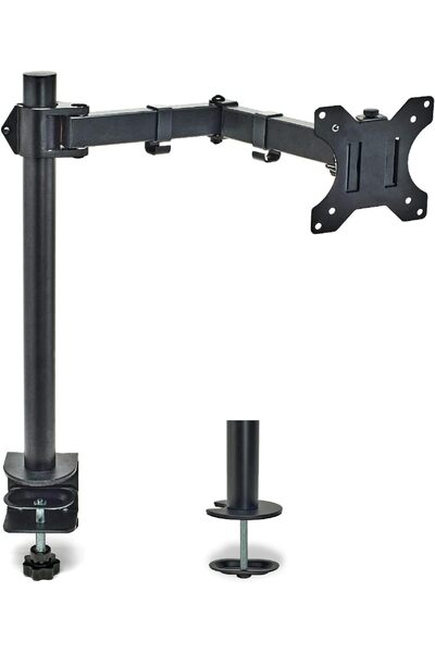 ELTERAZONE Metal Monitor Desk Mount, Adjustable Monitor Stand, Heavy Duty Ful...