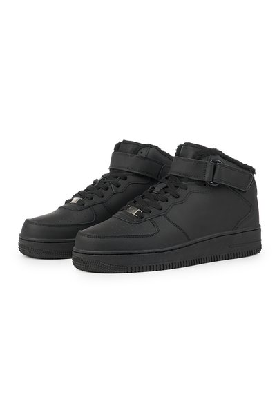 Generic Brand Ghete Imblanite Piele Naturala, Pentru Femei, Black