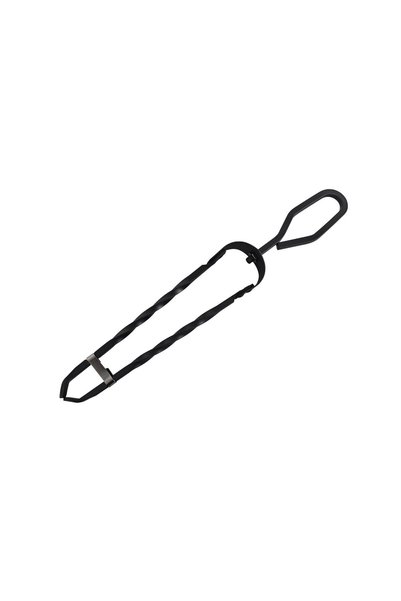Relaxdays Firewood Tongs, Forged Iron, 46 cm, Black, 46x4.5x6 cm