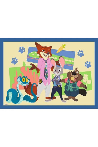 Trefl Puzzle 4in1 zootopia plina de aventuri