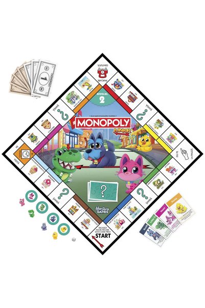 Hasbro Joc monopoly junior 2in1 in limba romana