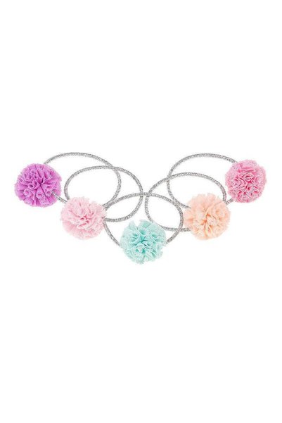 Souza! Set 5 elastice de par cu pompoane,