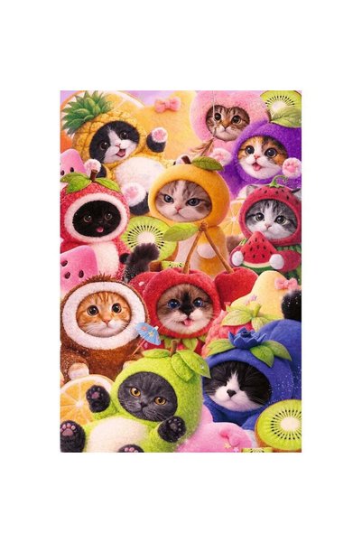 Trefl Puzzle 600 flamingo pisicute fructate