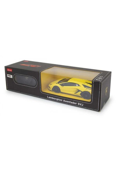Rastar Masina cu telecomanda lamborghini galben cu scara 1 la 24