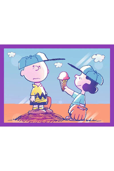 Trefl Puzzle 4 în 1 distractiv cu arahide și Snoopy