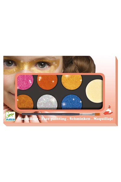 djeco Trusa make-up culori metalice non alergice,