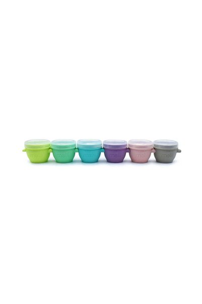 Melii Set 6 recipiente silicon snap&go, melii, 59 ml