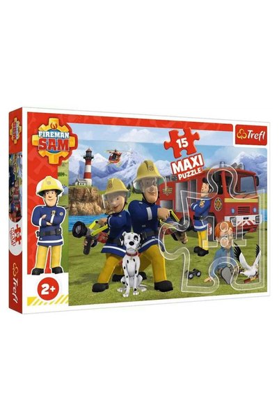 Trefl Puzzle 15 maxi pompierul sam in actiune