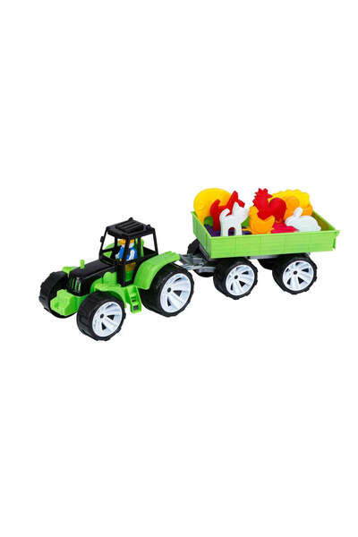Viva Toys Set tractor ferma negru verde