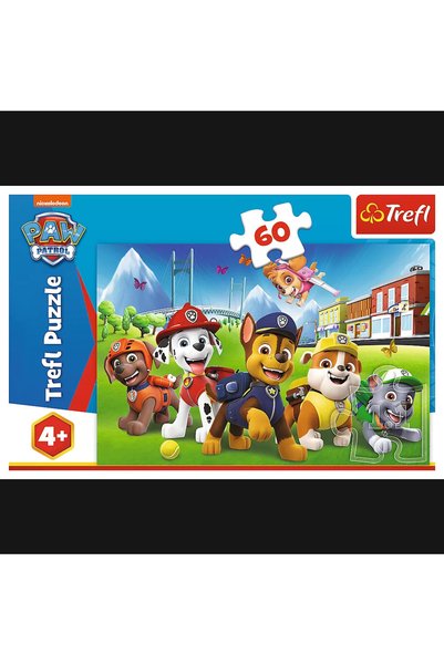 Trefl Puzzle 60 piese patrula catelusilor cateii in iarba