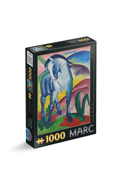 D-Toys Puzzle Franz Marc - Puzzle adulți 1000 piese - Blue Horse/Cal albastru