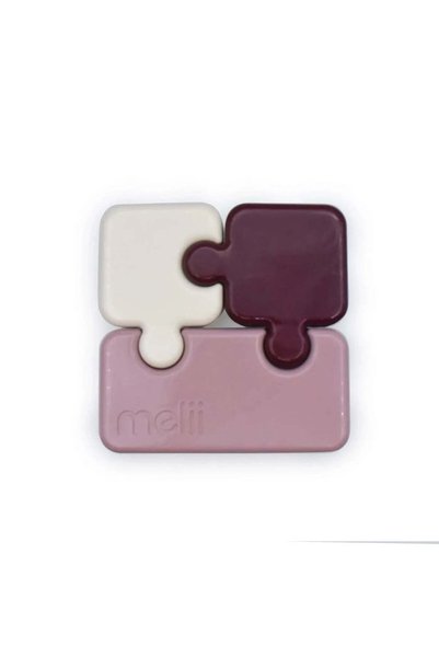 Melii Recipient hrana bebe model puzzle, luxe, roz ivoire mura