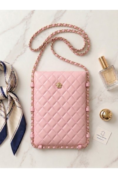 BK Bags & Accessories Women's Mini Quilted Chain Strap Shoulder & Crossbody Bag