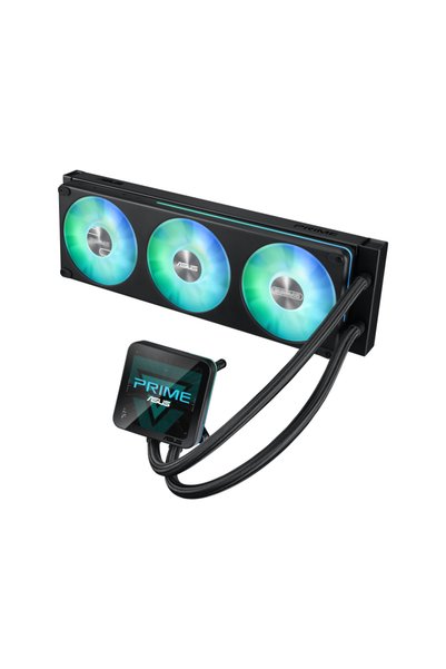 ASUS Cooler Procesor PRIME LC II 360 ARGB LCD, Lichid, 12 cm, 3 ventilatoare,...