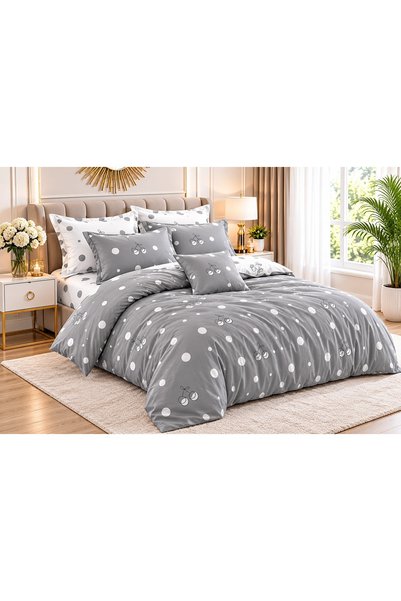 Ralex Pachet economic lenjerie pat dublu Finet 6 piese + 2 perne matlasate 50...