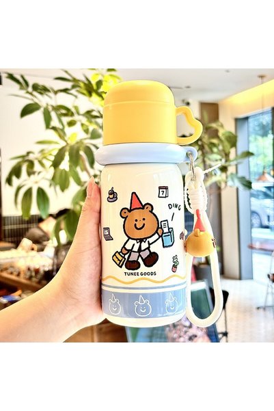 Generic Cartoon Cute High-Appearance New Style Thermos Cup Stainless Steel Po...