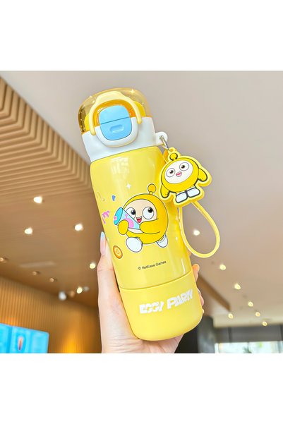 Generic Egg Party Fun Thermos Cup with Tea Cup, Sturdy Carrying Ring, Easy to...