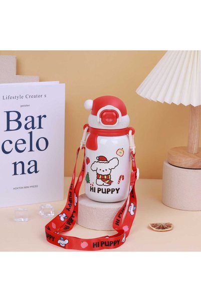 Generic Student Cute Cartoon Thermos Cup New High-Looking Student Portable Ro...