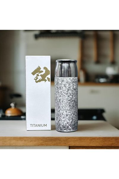 Generic Magnetic Titanium Insulated Cup, Double-Layer Titanium Tea Brewing Th...