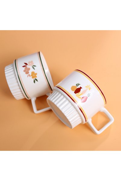 Generic Wedding festive folding Cup gift box happy ceramic cup couple's pair ...