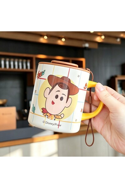 Generic Strawberry Bear Mug Stainless Steel Cartoon High-Quality Cup with Lid...