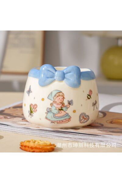 Generic كوب سيراميك بتصميم فيري تيل جيرل بوز، كوب قهوة لطيف على شكل قلب، كوب ...
