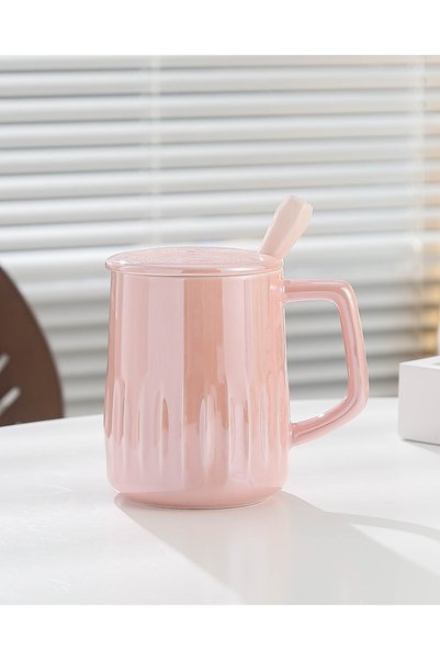 Generic كوب سيراميك بتصميم لؤلؤي أنيق، كوب إبداعي للفتيات، كوب ماء عالي المظه...