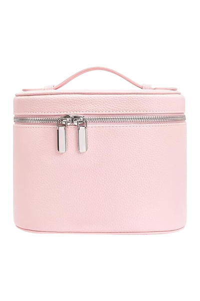 Choice Pink Portable Cosmetic Bag Organizer Large Capacity Travel Makeup Case...