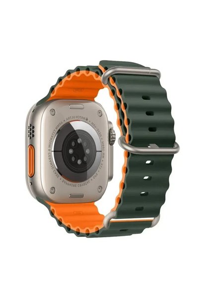 Choice S10-46 42 44 45 49mm Olives with Ora Ocean strap For Apple Watch Ultra...
