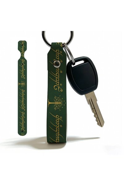 Choice z1 22x2cm L-or-d Of Th-e Ri-ngs Simple Keychain Lightweight Key Ring B...
