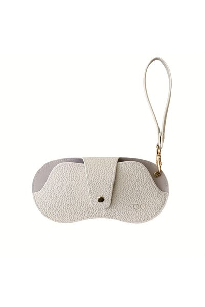 Choice WHITE Soft Lychee Pattern PU Leather Glasses Bag Retro Sunglasses Case...