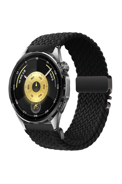Choice Huawei GT6 Pro 46mm Black Nylon Loop Strap for Huawei Watch 5 4 GT6 Pr...