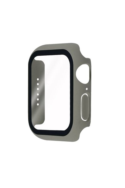 Choice 40mm Gray Tempered Glass+Cover for Apple Watch Series 42mm 46mm PC Bum...