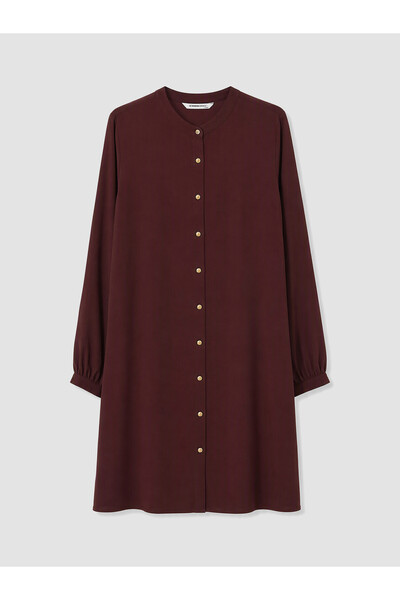LC Waikiki TWO MT SHOP QUALITY LCW Grace Brown Embellished Button-Down Women'...