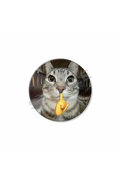 Choice 32mm style-12 Funny Meme Cat Button Badge, Cute Kitten Round Pin, Kawa...