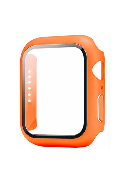 Choice 42mm Orange Tempered Glass+Cover for Apple Watch Series 42mm 46mm PC B...