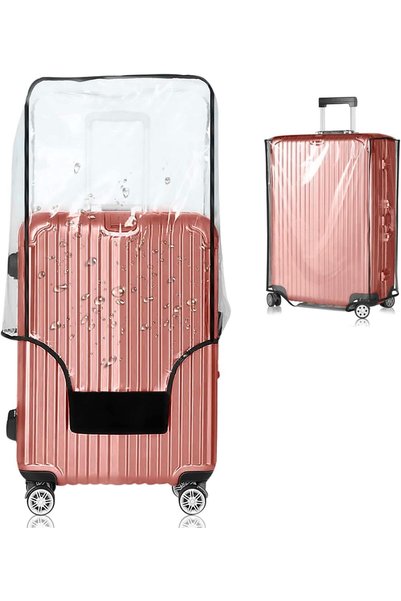 GENERAL Clear PVC Luggage Cover Protectors Suitcase Cover for Suitcase TSA Ap...
