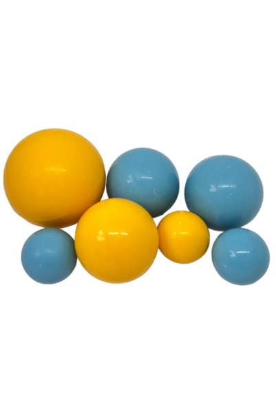 Anyta Cooking Sfere comestibile galben-albastru – set 7 buc pentru decorarea ...