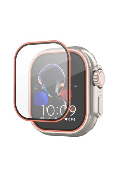 Choice 49mm Ultra-Ultra 2 6 orange-red Tempered Glass Film for Apple Watch Ul...