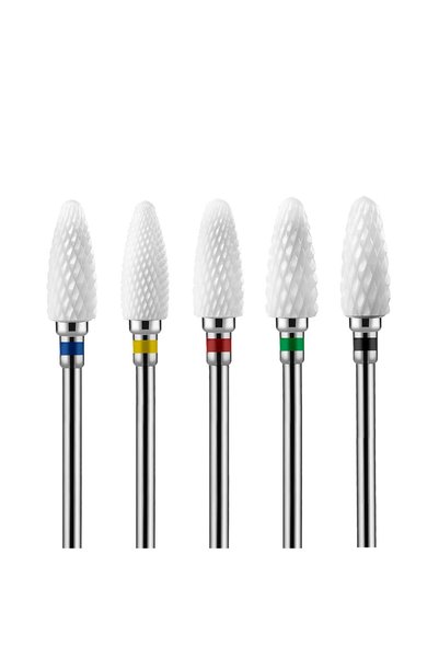 Choice 5pcs Ceramic Nail Drill Bit Electric E File Nail Milling Cutter Buffer...